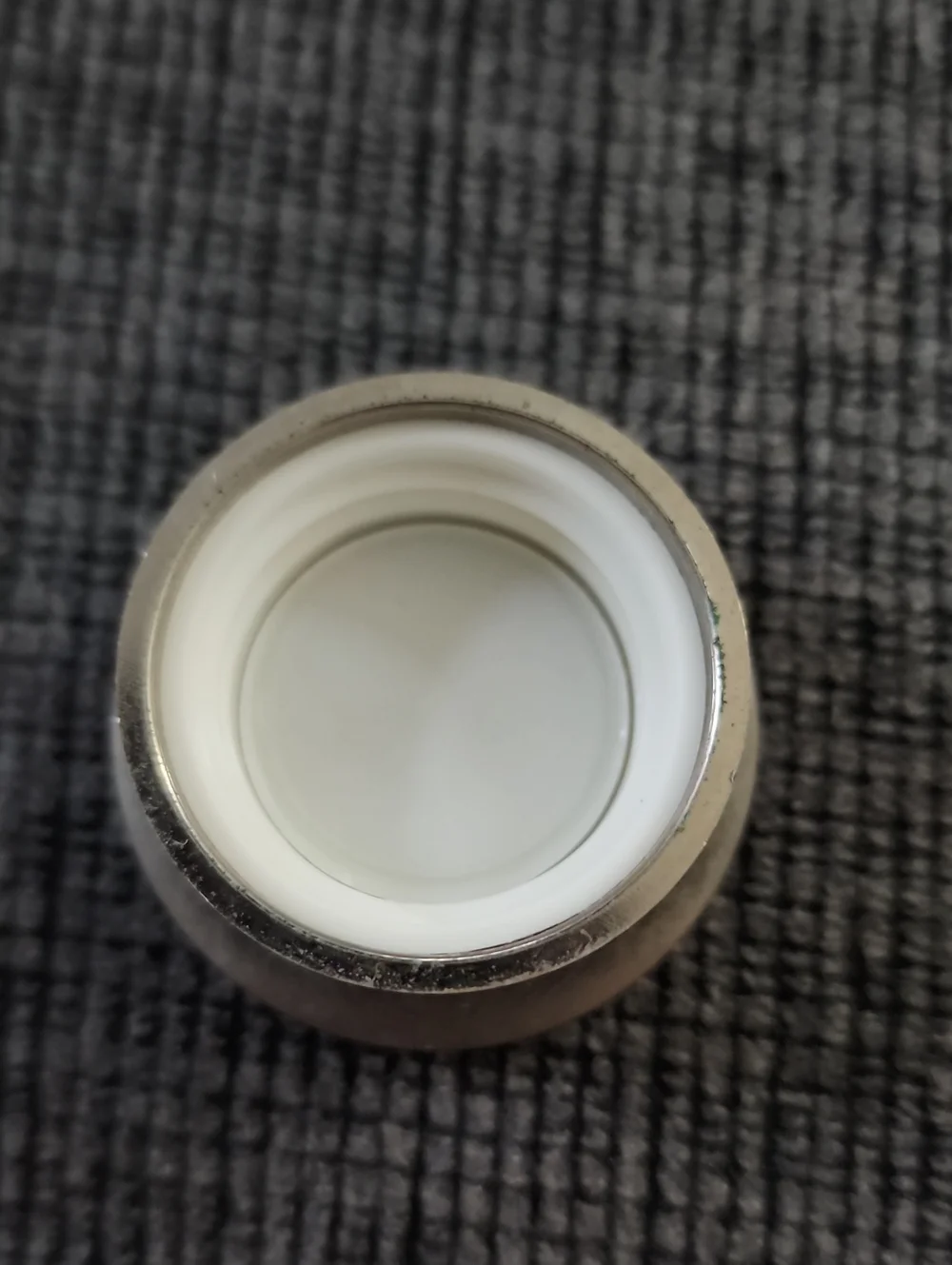 Ralph Lauren Body Lotion Bottle Cut Glass/ Silverplated Lid Vintage 1989 Empty